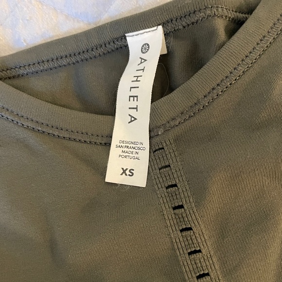 Athleta Foothill Olive Green Tank Size XS - Picture 2 of 3